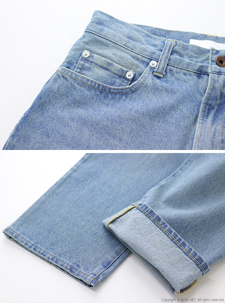 クロスアクロス CLOTH ACROSS 5Pストレートデニムパンツ CA25F101