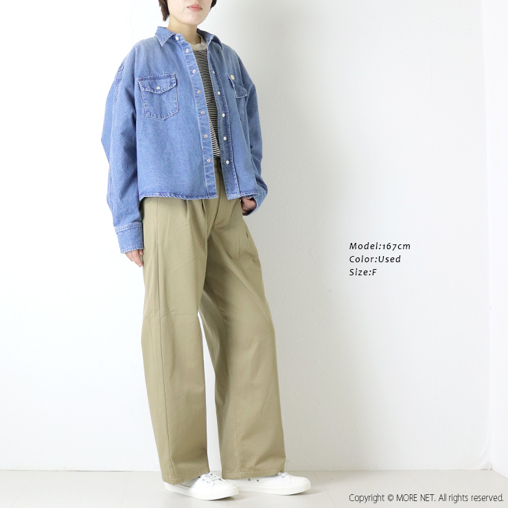 クロスアクロス CLOTH ACROSS ドルマンスリーブウエスタンシャツ