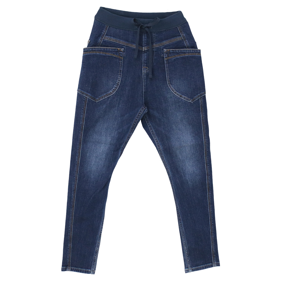 Cafetty（カフェッティ） ストリィキングストレッチデニムサルエル