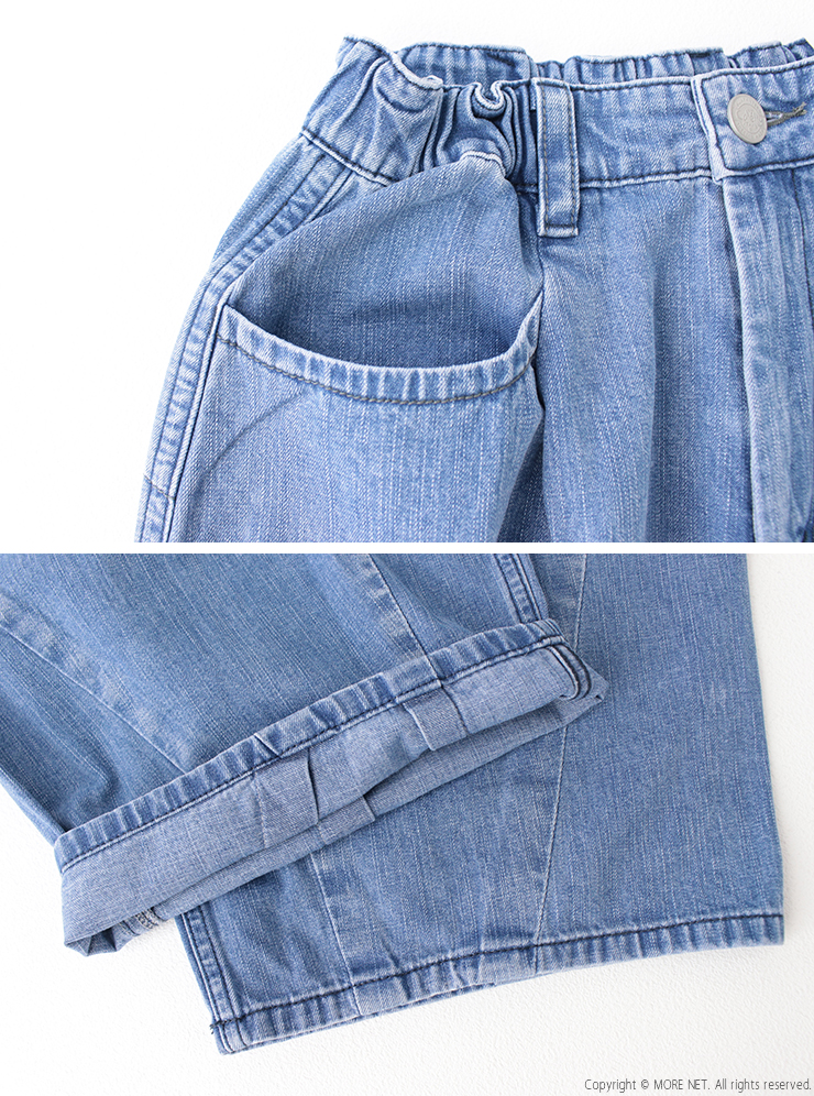 カフェッティ Cafetty 10ozデニムコクーンパンツ CF-0592 ワイド ロング丈 ジーンズ レディース Cafetty（カフェッティ） [25%OFF] Cafetty 10ozデニムコクーンパンツ