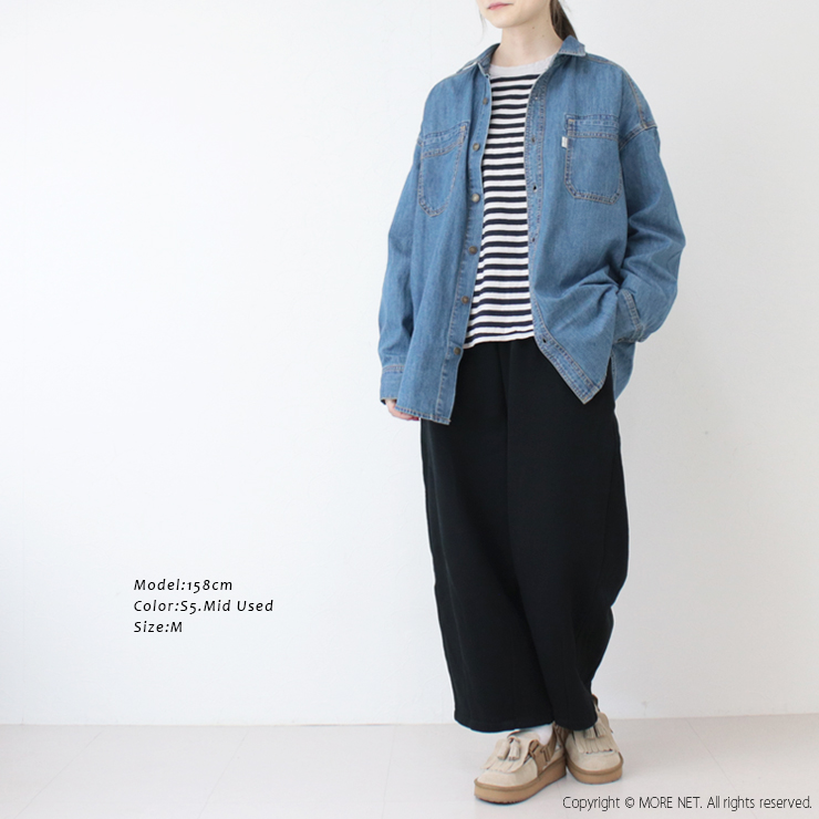 Cafetty（カフェッティ） Cafetty 6ozデニムワークシャツ CF-7193 長袖