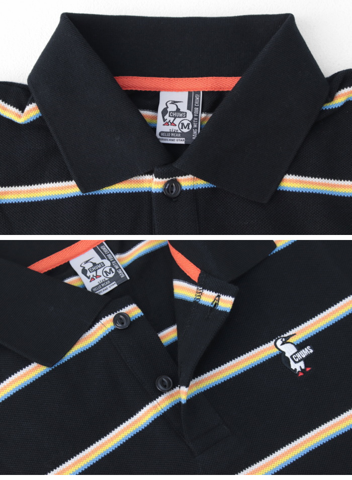 チャムス CHUMS ブービーボーダーポロシャツ CH02-1241 メンズ 半袖 ワンポイント刺繍 2025春夏 | CHUMS | 05