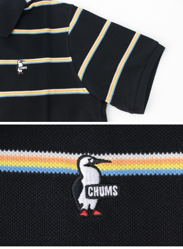 チャムス CHUMS ブービーボーダーポロシャツ CH02-1241 メンズ 半袖 ワンポイント刺繍 2025春夏 | CHUMS | 06