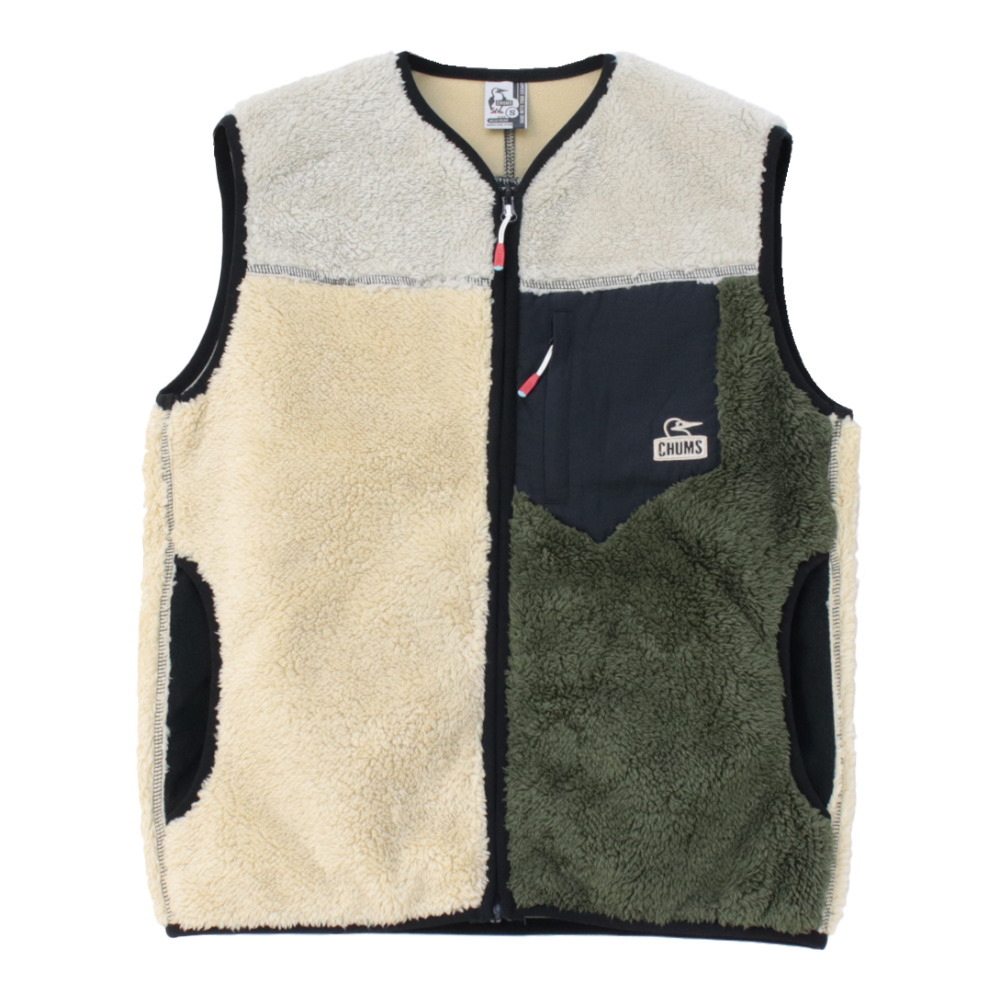 チャムス CHUMS ボンディングフリースノーカラーベスト CH04-1433 メンズ ボア 防風 /返品・交換不可/SALE セール | CHUMS | 11