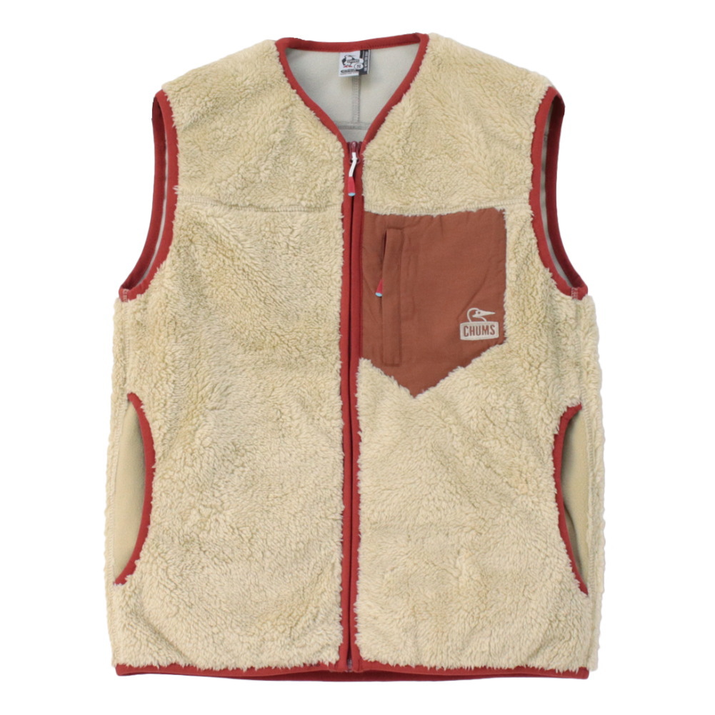 チャムス CHUMS ボンディングフリースノーカラーベスト CH04-1433 メンズ ボア 防風 /返品・交換不可/SALE セール | CHUMS | 15