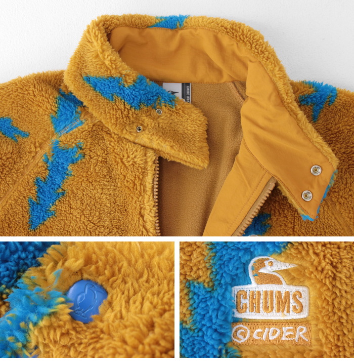 チャムス CHUMS かせきさいだぁコラボ ボンディングフリーススウィングトップ CH04-1461 メンズ ブルゾンジャケット 防風 2025秋冬 | CHUMS | 04