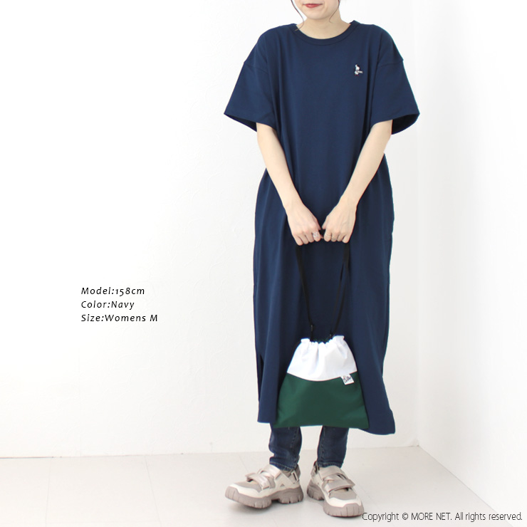 チャムス CHUMS ブービーロングワンピース Booby Long One-Piece CH18-1243 Tシャツ ワイド ロゴ レディース 2025春夏 | CHUMS | 08