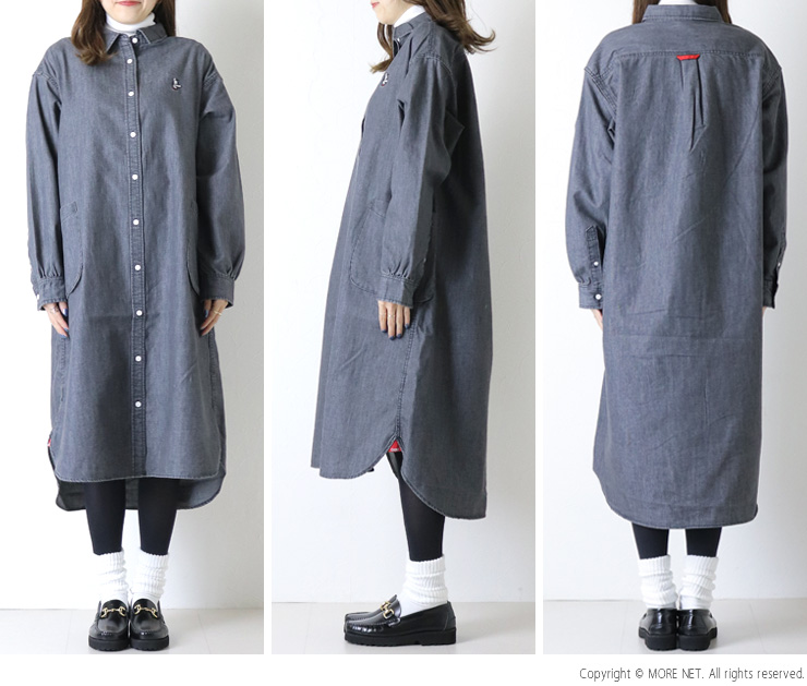 CHUMS（チャムス） デニムシャツワンピース/Denim Shirt One-Piece