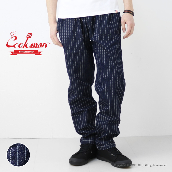 クックマン COOKMAN ウォバッシュデニム シェフパンツ CHEF PANTS メンズ レディース ストライプ