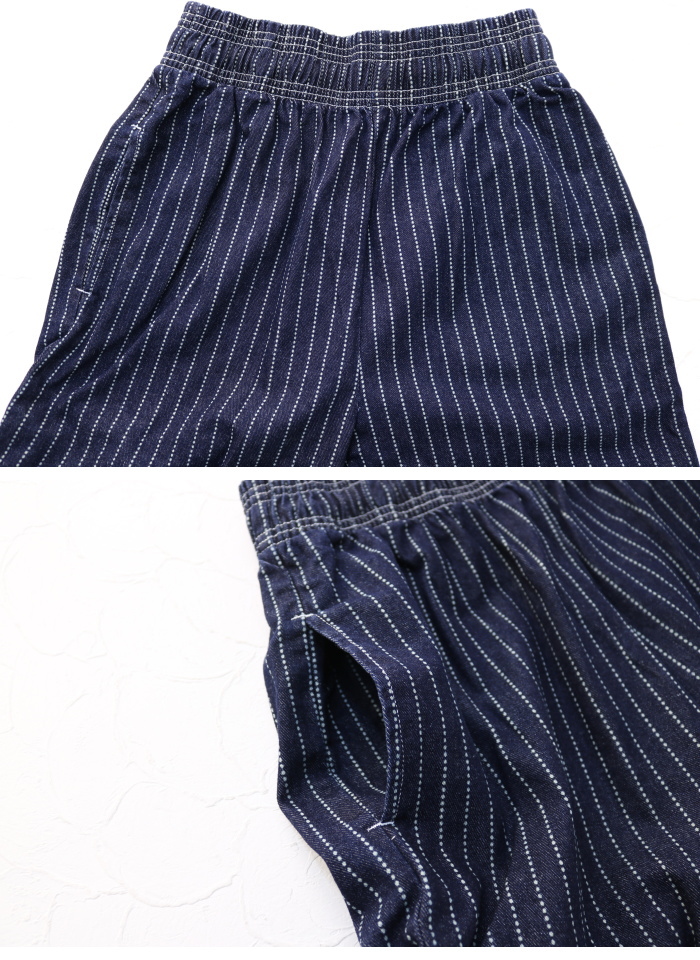 クックマン COOKMAN ウォバッシュデニム シェフパンツ CHEF PANTS メンズ レディース ストライプ | COOKMAN | 04