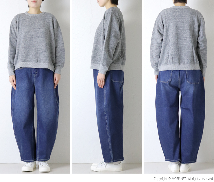 DANA FANEUIL（ダナファヌル） Dana Faneuil 3飛びガーゼ裏毛クルー