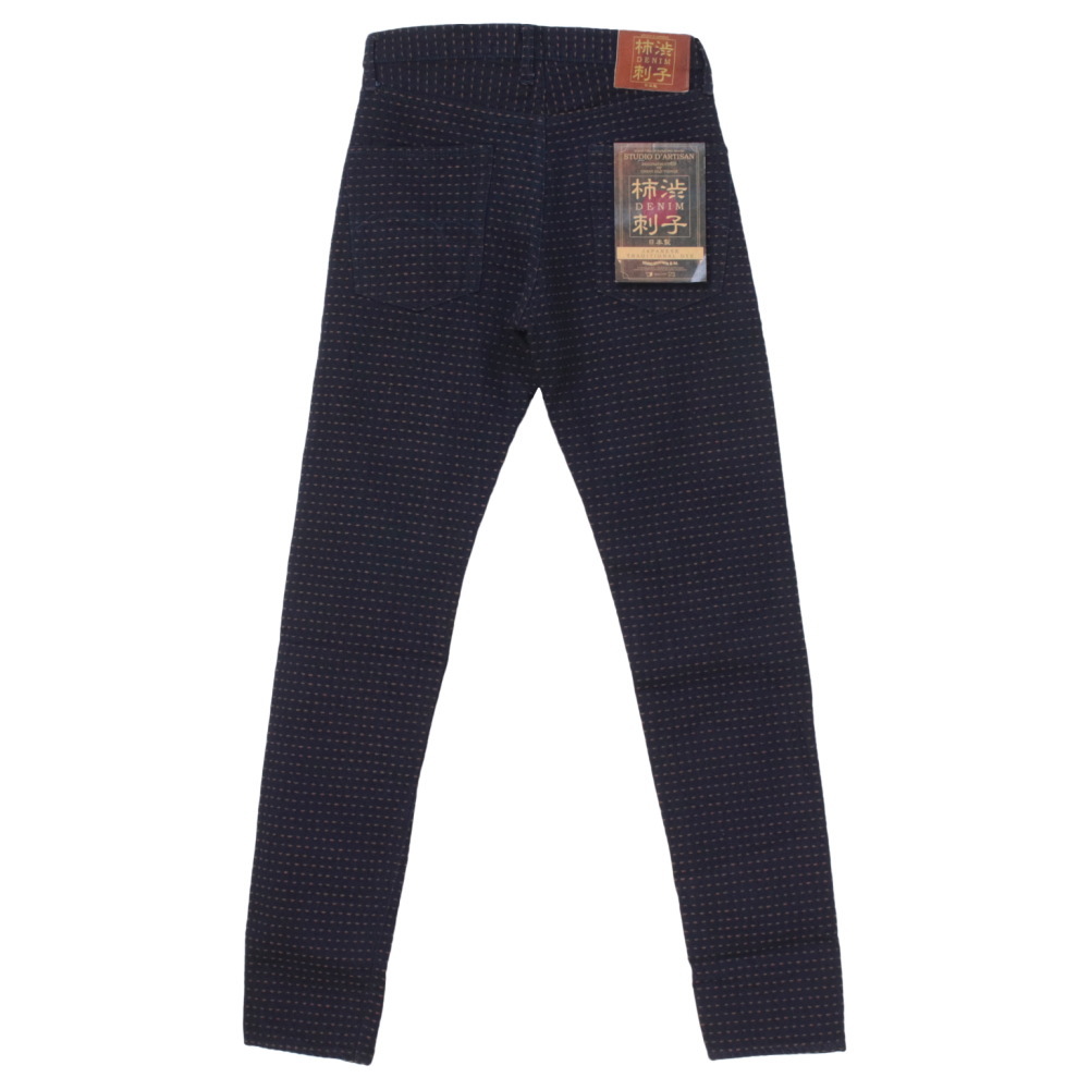 ステュディオ・ダルチザン STUDIO D'ARTISAN 柿渋刺し子ジーンズ D1897 メンズ 日本製 15oz 日本伝統 2025春夏 | STUDIO D'ARTISAN | 08