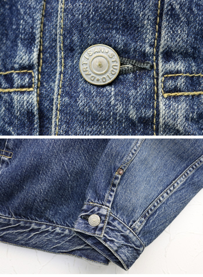 ステュディオ・ダルチザン STUDIO D'ARTISAN 1950デニムジャケット D4536U メンズ 日本製 Gジャン USED加工 | STUDIO D'ARTISAN | 05