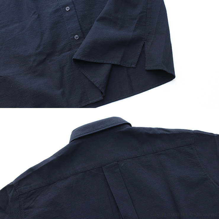 フレッドペリー FRED PERRY シアサッカーシャツドレス D9175 トップス ワンピース ミディ丈 無地 ワンポイント レディース 2025春夏 | FRED PERRY | 06