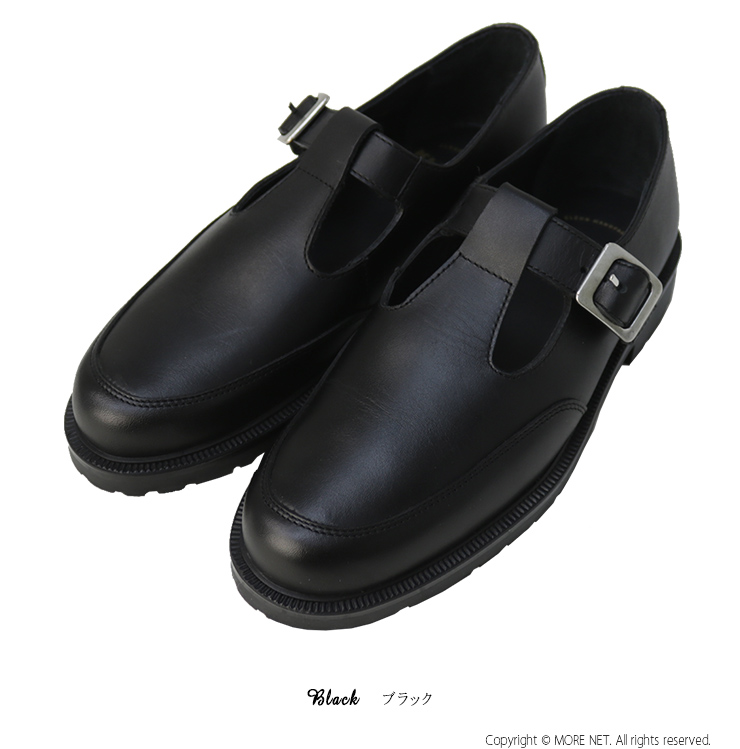 クレマンKLEMAN 黒 Tストラップシューズ 35 KLEMAN（クレマン） レザーストラップシューズ DAISYOR 革靴