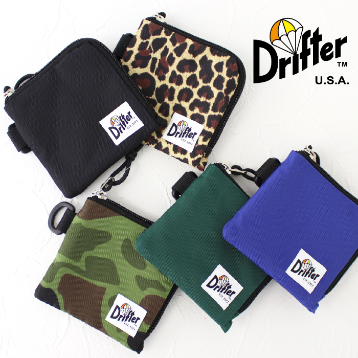 SALE セール/ドリフター Drifter アクティビティポーチ/ACTIVITY PURSE DFV1360 ミニ財布 ミニウォレット 無地 ヒョウ柄 迷彩 /返品・交換不可 | Drifter