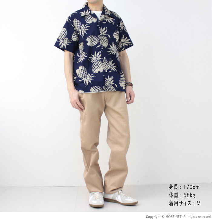 サンサーフ SUN SURF デュークカハナモク DUKE KAHANAMOKU コットンハワイアンシャツ DK37811 DUKE'S PINEAPPLE メンズ 日本製 アロハシャツ 半袖 2025春夏 | SUN SURF | 10