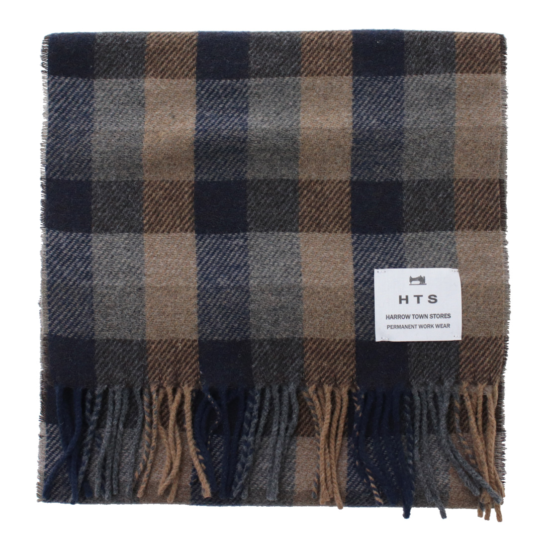 ハロータウンストアーズ  HARROW TOWN STORES ロープフリンジチェックストール ENHT2451 マフラー 巻物 タータンチェック /返品・交換不可/SALE セール | HARROW TOWN STORES | 03
