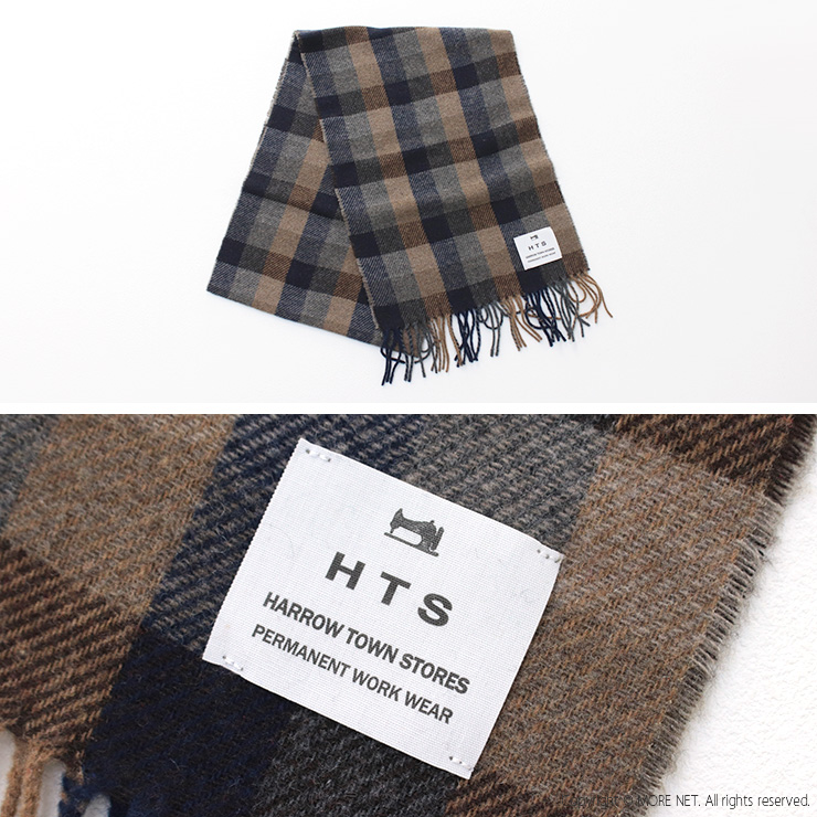 ハロータウンストアーズ  HARROW TOWN STORES ロープフリンジチェックストール ENHT2451 マフラー 巻物 タータンチェック /返品・交換不可/SALE セール | HARROW TOWN STORES | 06