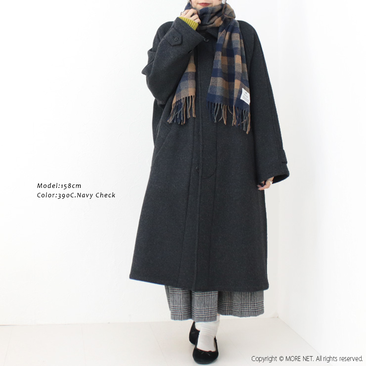 ハロータウンストアーズ  HARROW TOWN STORES ロープフリンジチェックストール ENHT2451 マフラー 巻物 タータンチェック /返品・交換不可/SALE セール | HARROW TOWN STORES | 10