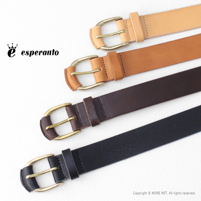 エスペラント esperanto ニューヨークレザー 30mm巾ベルト ESP-6750 メンズ レディース 日本製 2025春夏 | Esperanto | 09