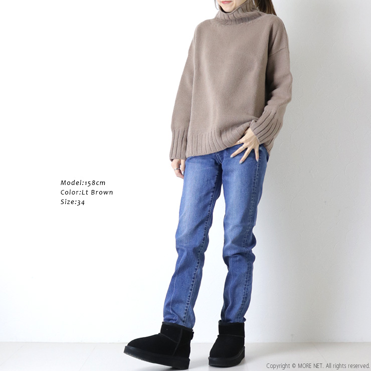 ISLAND TIDES（アイランドタイド） ラムウールタートルネックニット