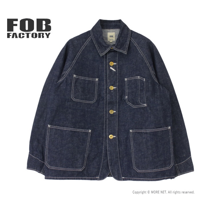FOB FACTORY モールスキンジャケット f2373 ネイビー サイズ3 FOB FACTORY（エフオービーファクトリー） 