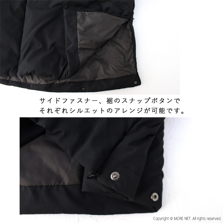 ミフュー miffew ノーカラーオーバーダウンジャケット FEW23WJK5118 日本製 中綿 フェザー レディース アウター | miffew | 13