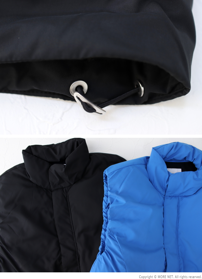 miffew（ミフュー） スタンドカラーダウンベスト FEW23WJK5112L 日本製