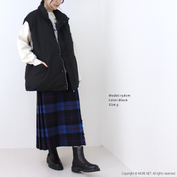 miffew（ミフュー） スタンドカラーダウンベスト FEW23WJK5112L 日本製