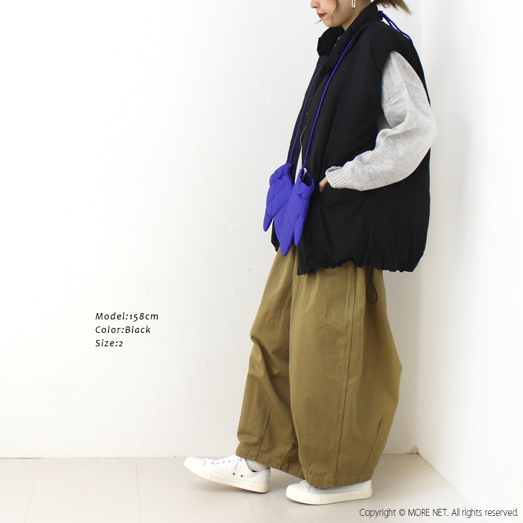 miffew（ミフュー） スタンドカラーダウンベスト FEW23WJK5112L 日本製