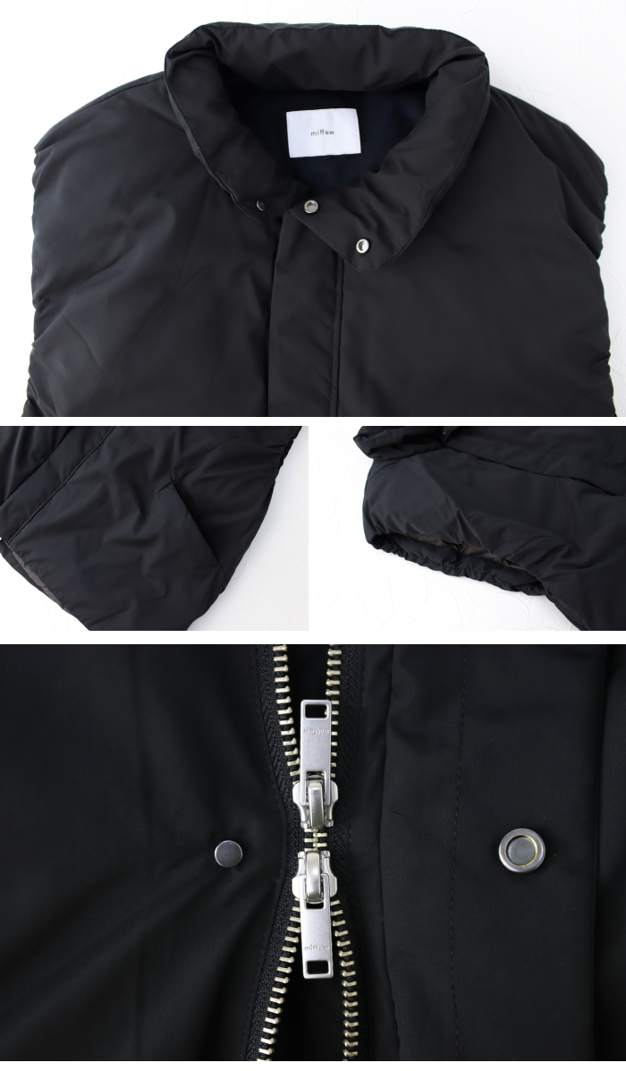 miffew（ミフュー） スタンドカラーダウンベスト FEW23WJK5112L 日本製