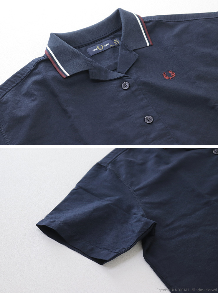 FRED PERRY（フレッドペリー） ティップドプラケットディテールシャツ