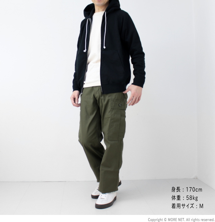 グッドオン Good On ラグランジップスウェットパーカー GOBW-502 メンズ 日本製 無地 | GOOD ON | 13