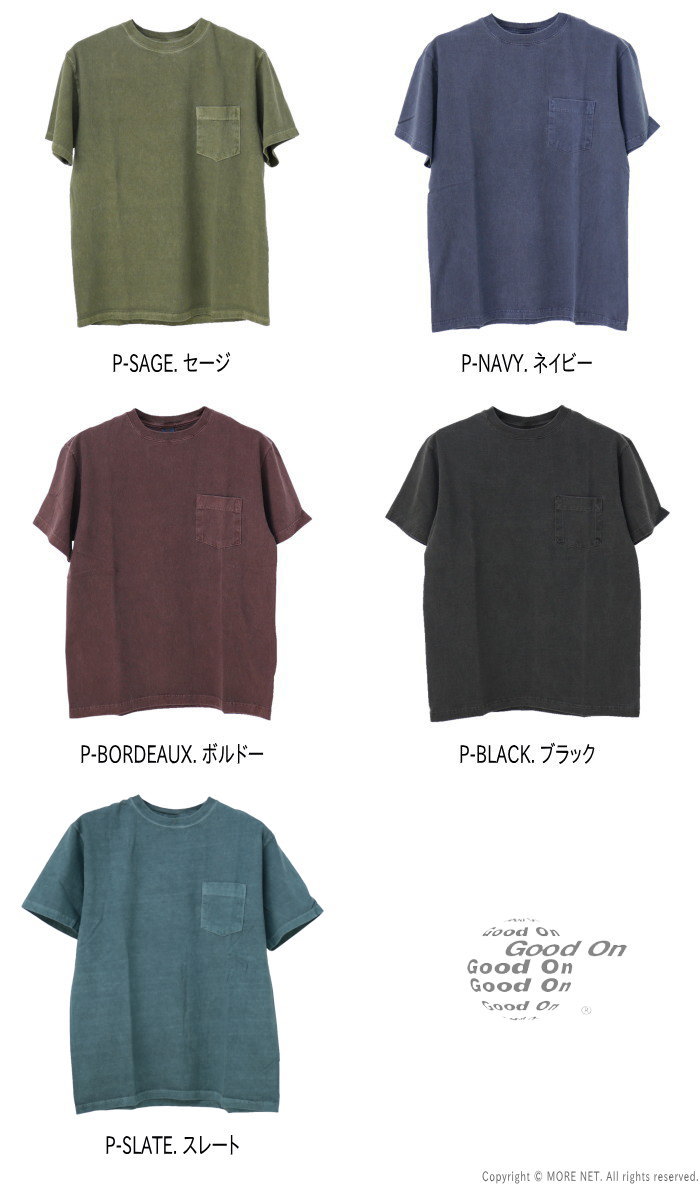 グッドオン Good On ショートスリーブポケットTシャツ GOST0903 日本製 半袖 無地 レディース | GOOD ON | 12