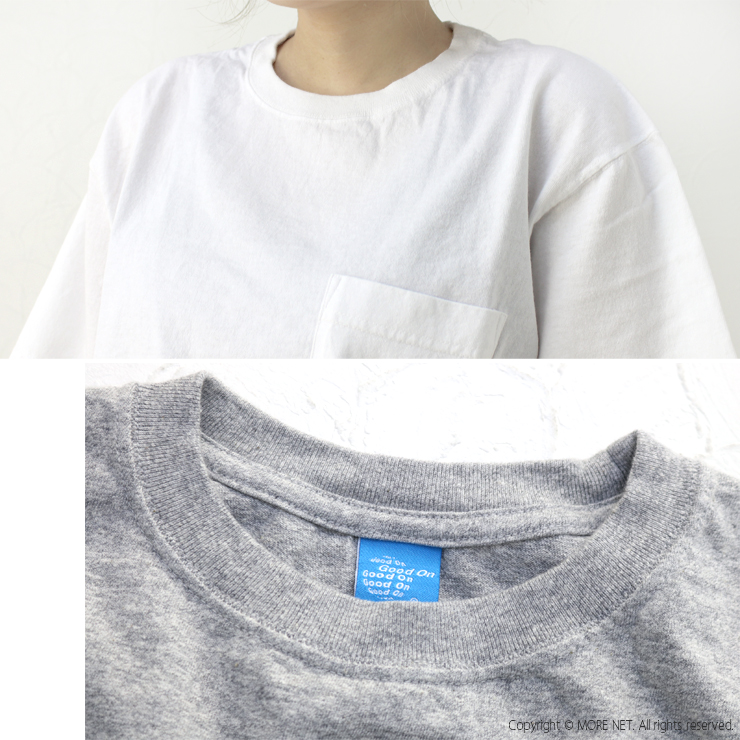 グッドオン Good On ショートスリーブポケットTシャツ GOST0903 日本製 半袖 無地 レディース | GOOD ON | 18