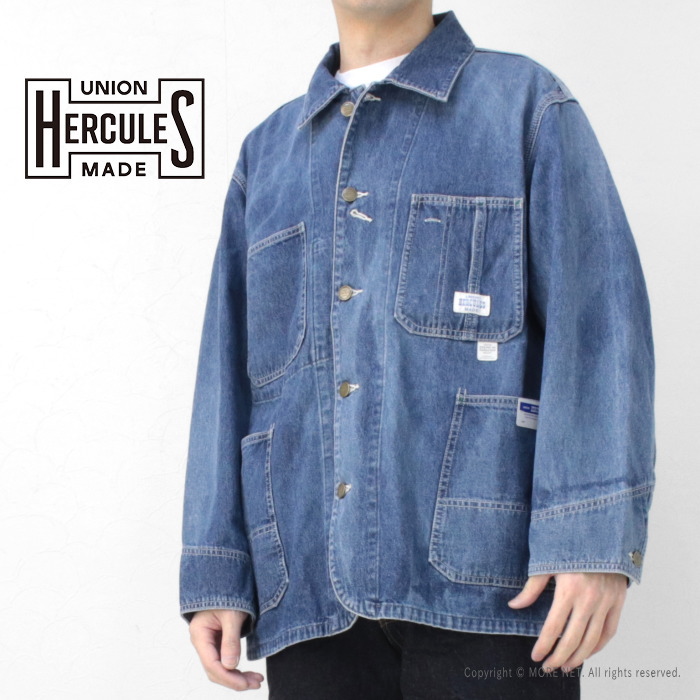 ユニオンヘラクレスメイド UNION HERCULES MADE チョアジャケット HE251L01 メンズ レディース デニム Wブリーチ 2025春夏 | Johnbull