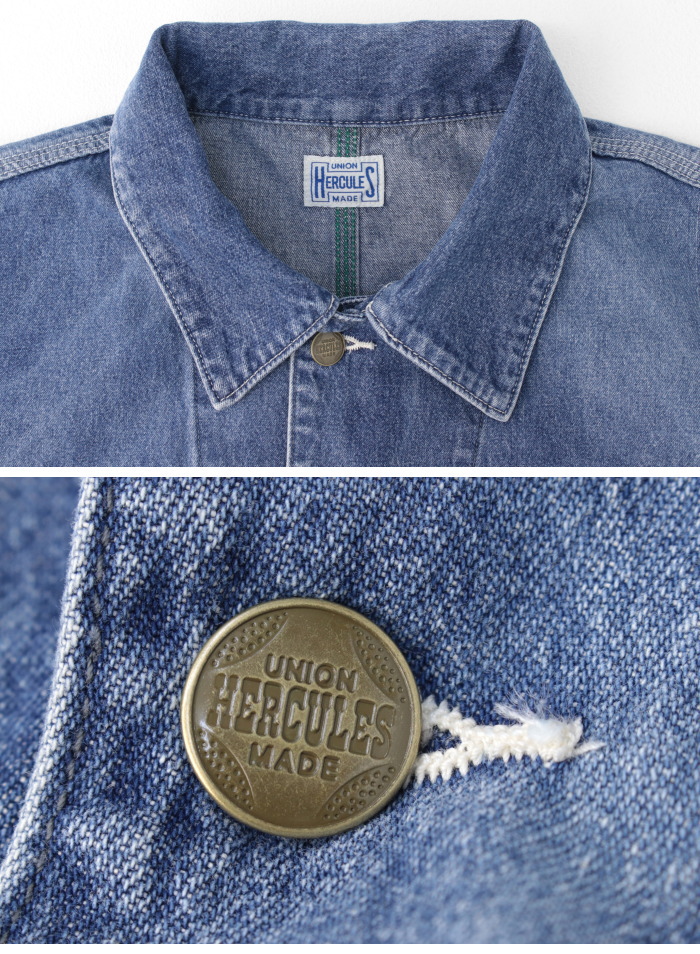 ユニオンヘラクレスメイド UNION HERCULES MADE チョアジャケット HE251L01 メンズ レディース デニム Wブリーチ 2025春夏 | Johnbull | 03
