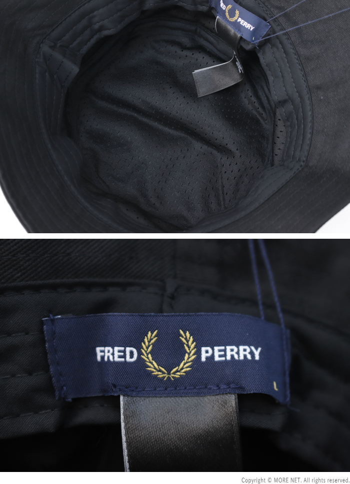 フレッドペリー FRED PERRY グラフィックブランドツイル バケットハット HW4631-V53 メンズ レディース 帽子 ブラックウォーム 2024春夏｜more-net2｜06