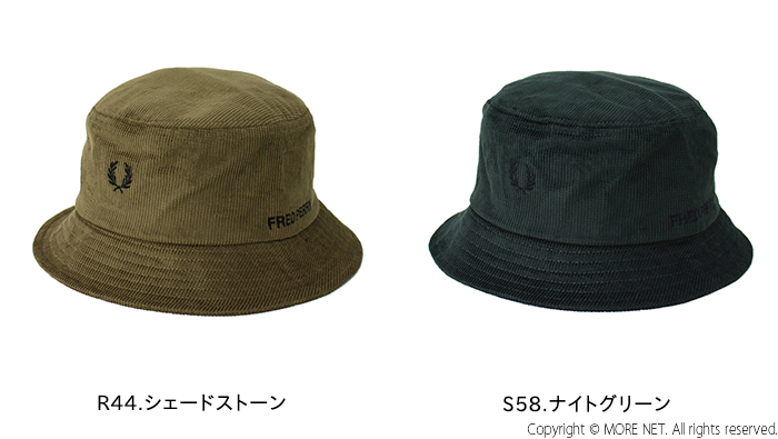 フレッドペリー FRED PERRY デュアルブランデッド ワッフルコーデュロイバケットハット HW6690 メンズ レディース 帽子 バケハ ロゴ ローレル刺繍 2023秋冬｜more-net2｜04