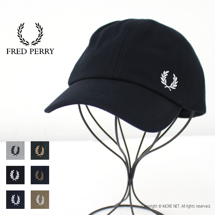 フレッドペリー FRED PERRY ピケクラシックキャップ HW6726 メンズ レディース 帽子 ワンポイント ローレル刺繍 2024春夏｜more-net2