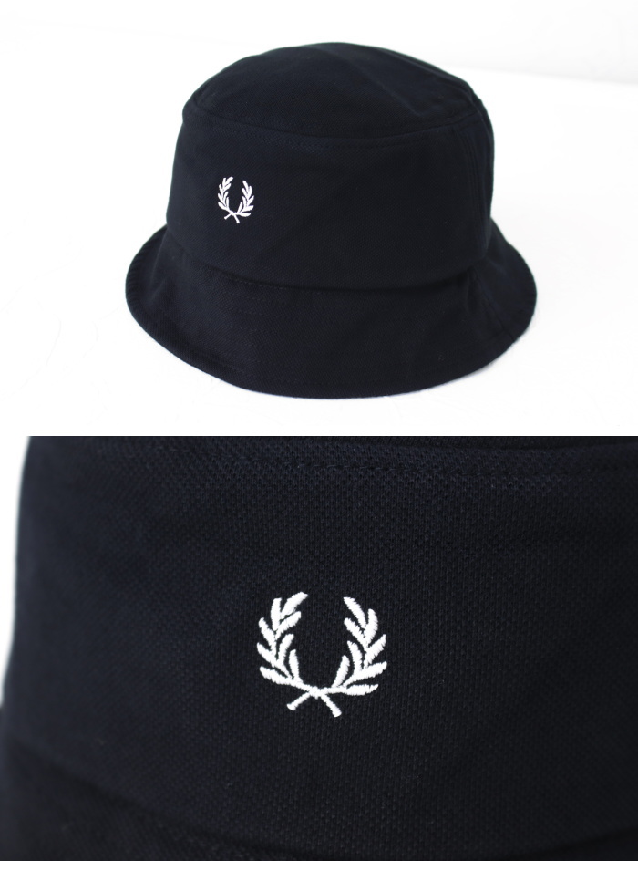 フレッドペリー FRED PERRY ピケバケットハット HW6730 メンズ レディース 帽子 バケハ ワンポイント ロゴ ローレル刺繍 2024春夏