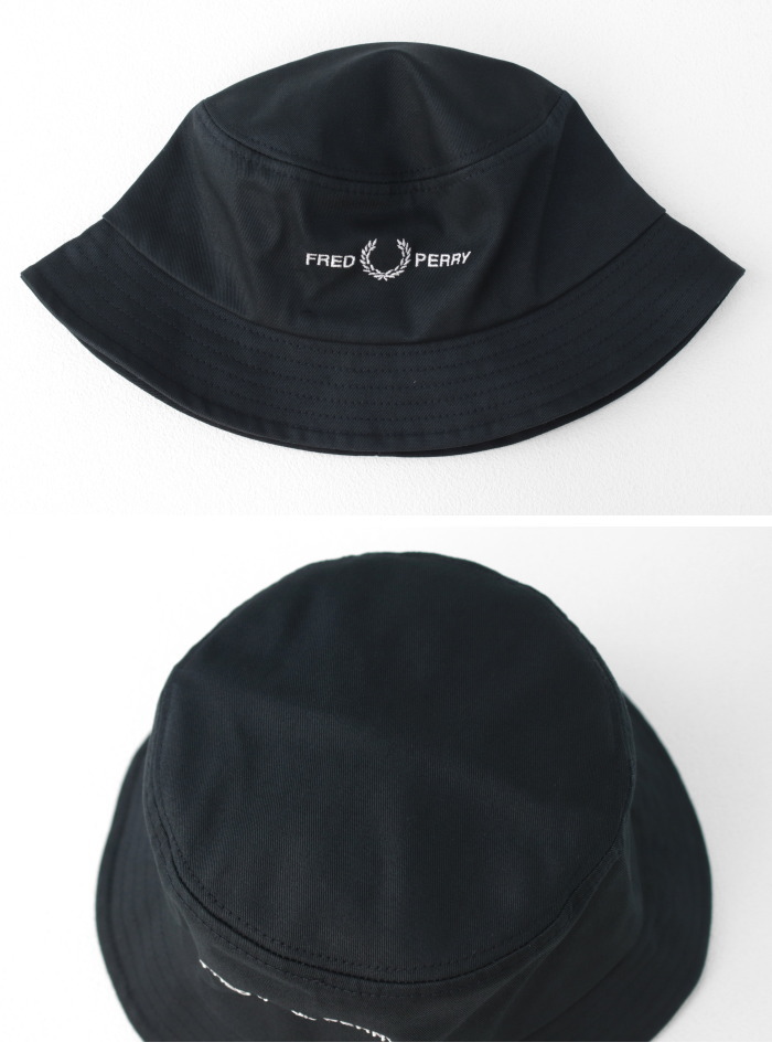 フレッドペリー FRED PERRY ブランデッドツイルバケットハット HW9666 メンズ レディース 帽子 刺繍 2025春夏 | FRED PERRY | 04