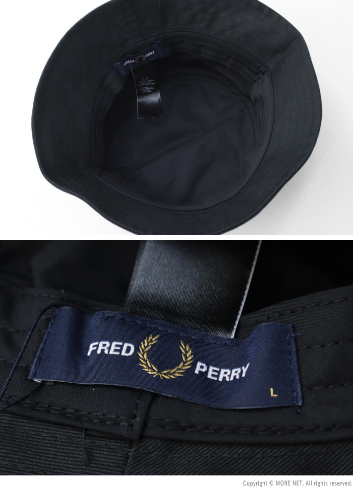 フレッドペリー FRED PERRY ブランデッドツイルバケットハット HW9666 メンズ レディース 帽子 刺繍 2025春夏 | FRED PERRY | 06