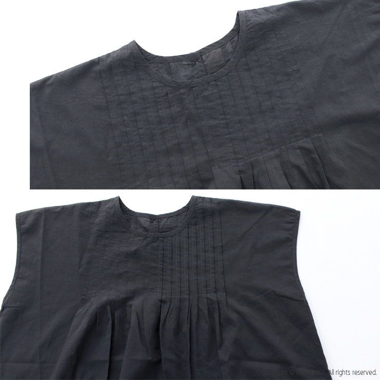 ソイル SOIL コットンボイルカットワークレース クルーネックフレンチスリーブピンタックシャツ INSL24223 プルオーバー 刺繍 スカラップ レディース 2025春夏 | SOIL(ファッション) | 08