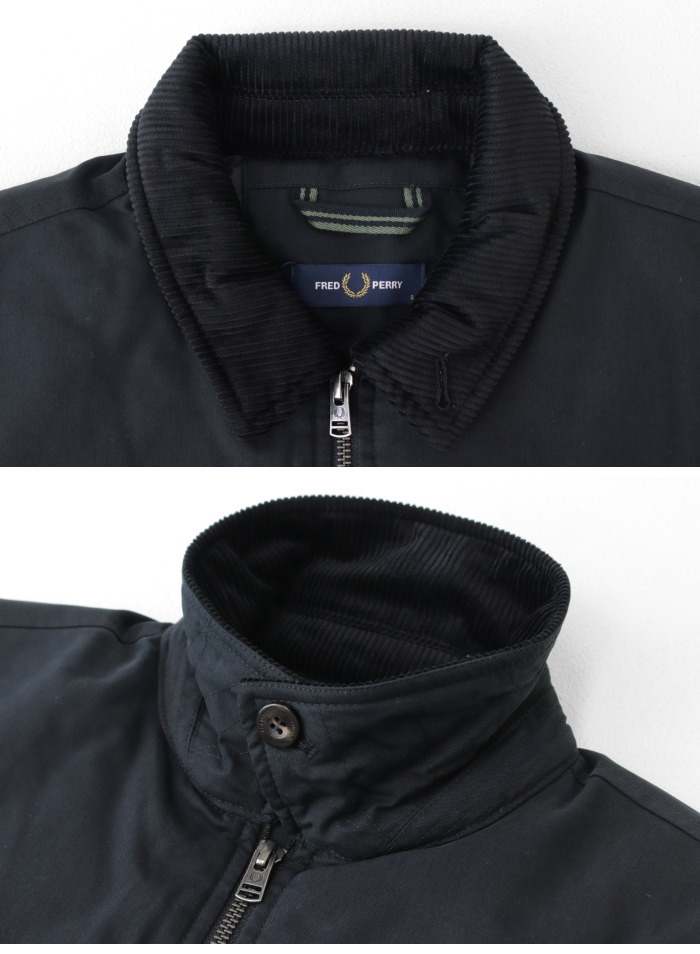 FRED PERRY（フレッドペリー） コーデュロイ襟 中綿ジャケット COTTON