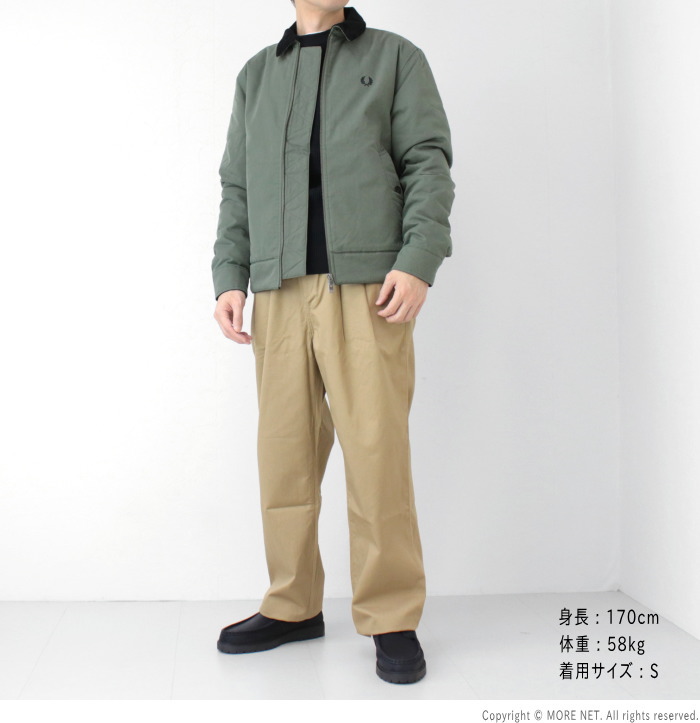 FRED PERRY（フレッドペリー） コーデュロイ襟 中綿ジャケット COTTON
