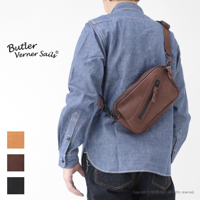 バトラーバーナーセイルズ Butler Verner Sails 馬革スクエアジップショルダー JA-2427-33 メンズ レディース 鞄 2025春夏 | Butler Verner Sails