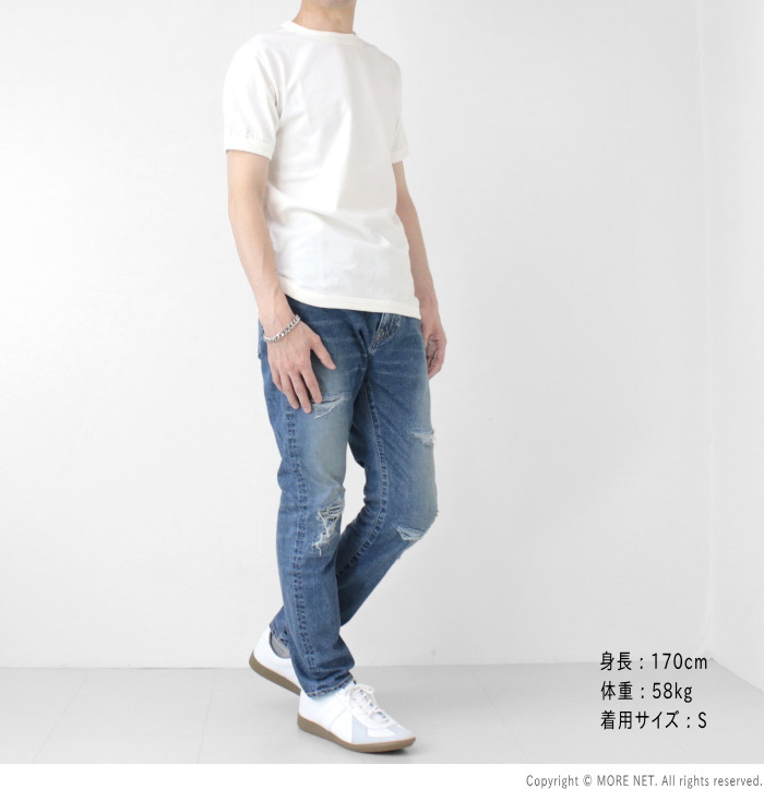 ジャパンブルージーンズ JAPAN BLUE JEANS アルティメットストレッチデニム ダメージジーンズ JBAG1322-S01 メンズ 日本製 スリム リメイク加工 2025春夏 | JAPAN BLUE JEANS | 09