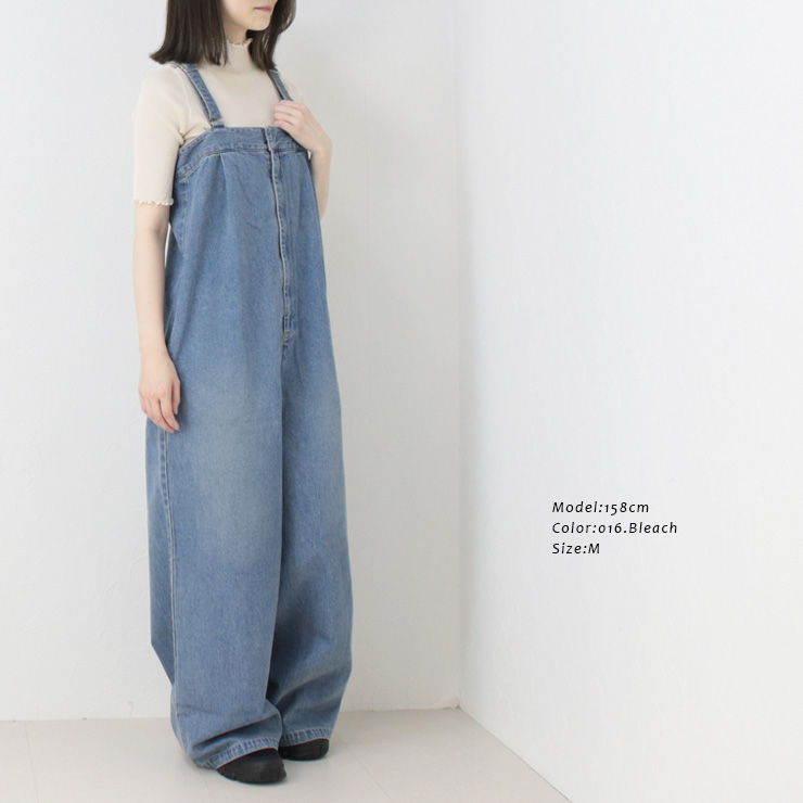 ジョンブル JOHNBULL デニムタックベアサロペット JL251P21 日本製 オーバーオール ワイド パンツ ロング丈 ボトム 2025春夏 /返品・交換不可/SALE セール | Johnbull | 04